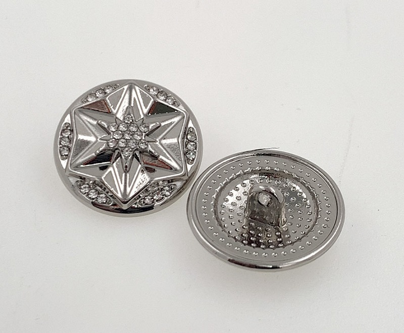 Dekorative skaftknapper – Premium Rhinestone Star Design til modetøj